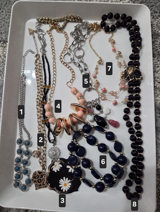 Jewelry - @hebertdwh Bundle Lot Set 8 Necklaces